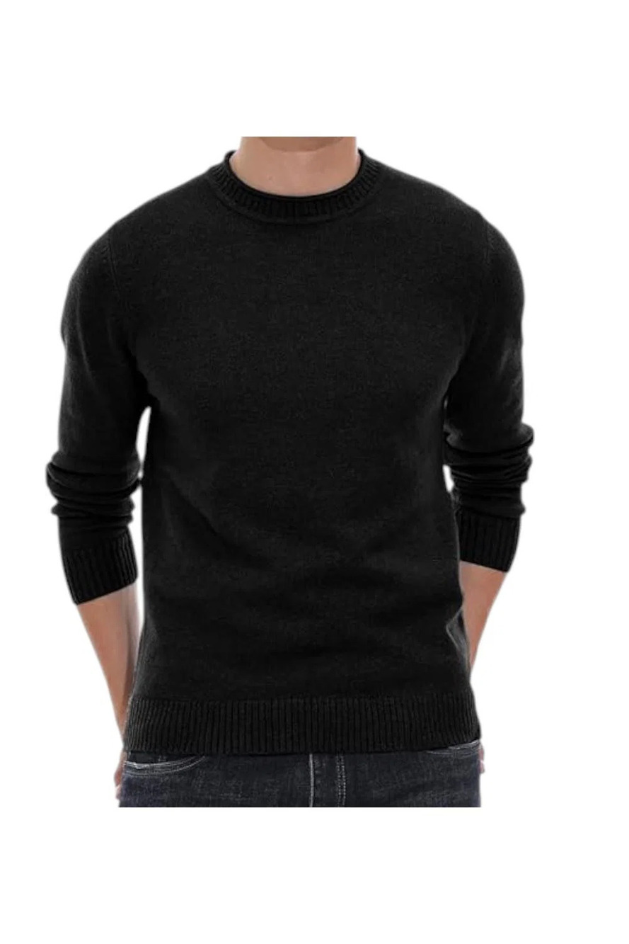 Sailwind Men's Crewneck Sweater Soft Casual Black